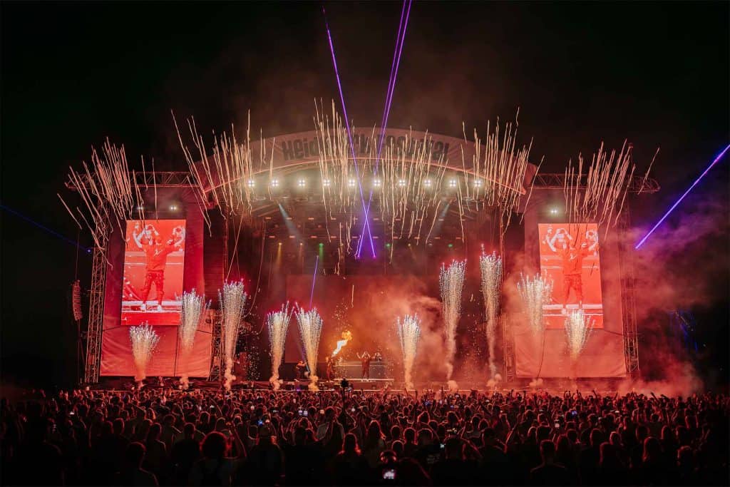 lasershow beim Heide Park Festival 2024