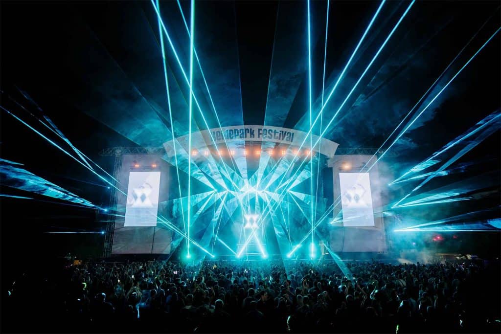 lasershow beim Heide Park Festival 2024