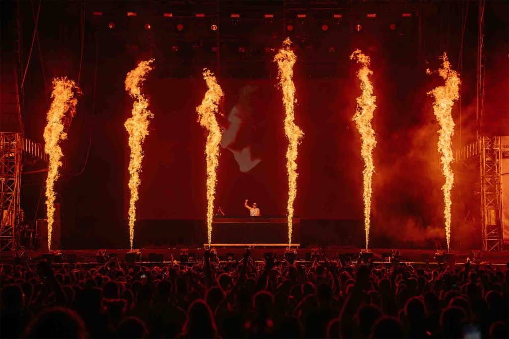 Lasershow beim Heide Park Festival 2024